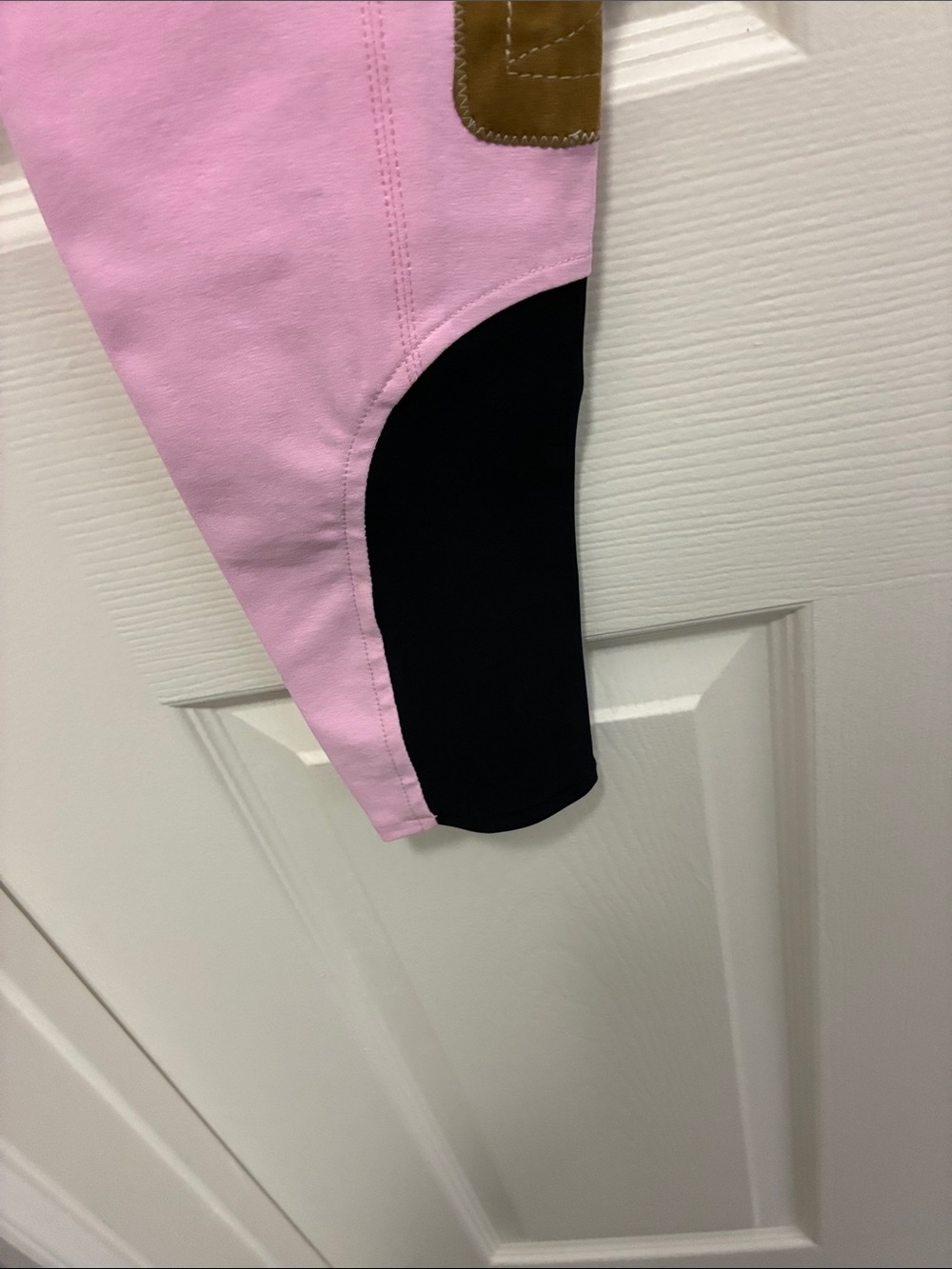 The Tailored Sportsman Pink Riding Breeches with Brown & Black Details - Picture 8 of 8